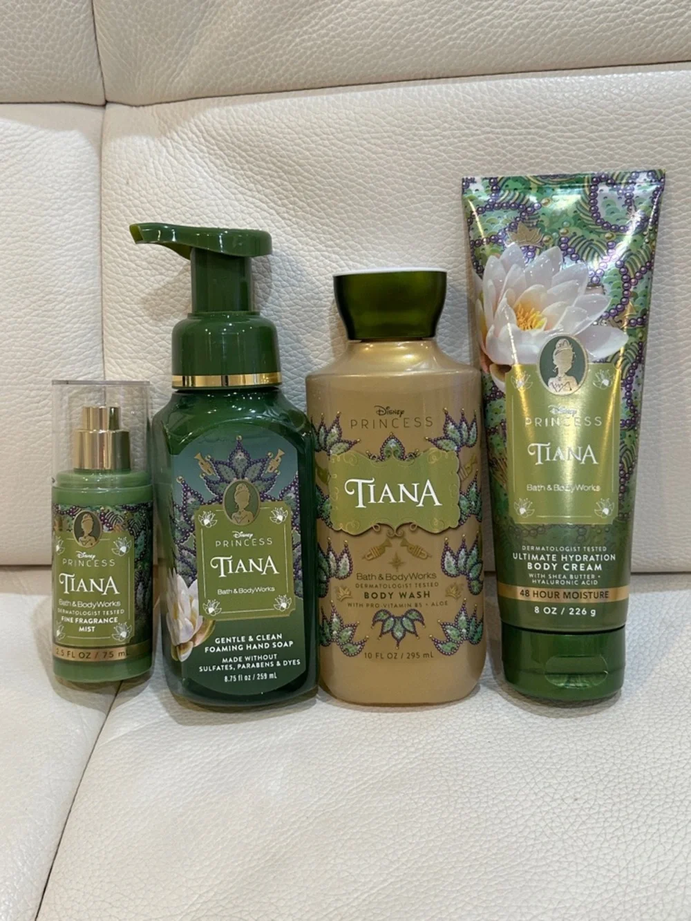 Bath & Body Work Disney Princess Tiana Body Care 4 Pieces Set